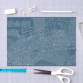 Grafische kaart van Boston Tissuepapier (Craft)
