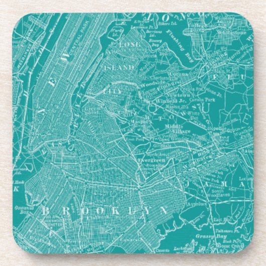 Grafische kaart van New York Onderzetter (Voorkant)