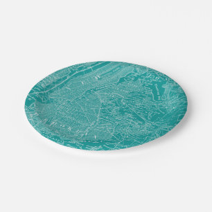 Grafische kaart van New York Papieren Bordje