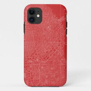 Grafische kaart van San Francisco iPhone 11 Hoesje