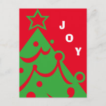 Grafische kerstboom vreugde