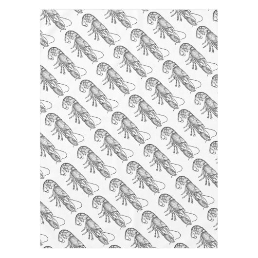 grafische kreeft tafelkleed (Voorkant)