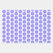 Grafische kunst Snowflake Dot Craft Wrapping Paper (Voorkant 3)
