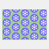 Grafische kunst Snowflake Dot Craft Wrapping Paper (Voorkant 2)