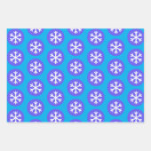 Grafische kunst Snowflake Dot Craft Wrapping Paper (Voorkant)