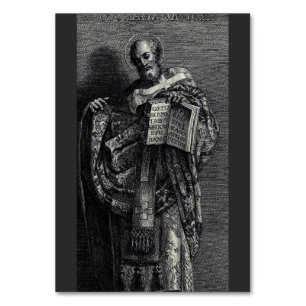 Grafische kunst van Sint-Athanasius van Alexandrië Kaart