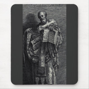 Grafische kunst van Sint-Athanasius van Alexandrië Muismat