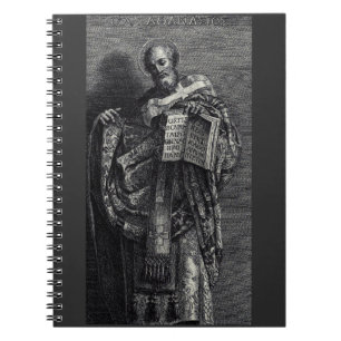 Grafische kunst van Sint Athanasius van Alexandrië Notitieboek