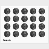 Grafische kunst van Sint-Athanasius van Alexandrië Ronde Sticker (Vel)