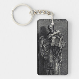 Grafische kunst van Sint-Athanasius van Alexandrië Sleutelhanger