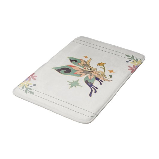 Grafische kunst, zachte vlinder badmat (Gekanteld)