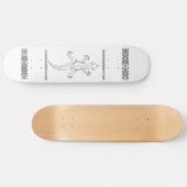 Grafische lizzard skateboard (Horizontaal)