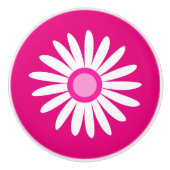 Grafische madeliefje roze knop (Voorkant)