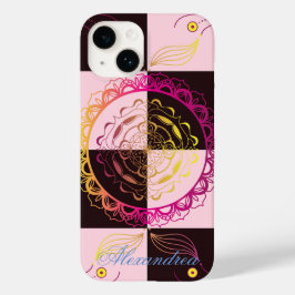 Grafische Mandala Art, Mystic Checkerboard Case-Mate iPhone 14 Hoesje