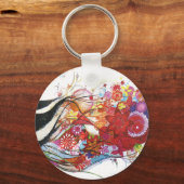 Grafische mus sleutelhanger (Voorkant)