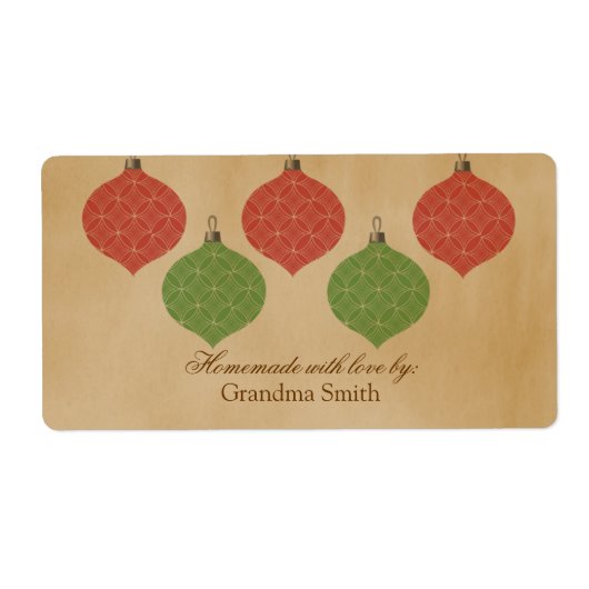  grafische Ornamenten kerstlabels Etiket (Voorkant)