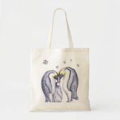 Grafische pinguïn tote bag (Voorkant)