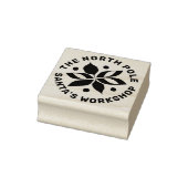 Grafische Poinsettia Rubberstempel (Stempel)