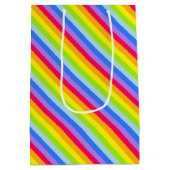 Grafische regenboogstrepen, cadeautas (Achterkant)