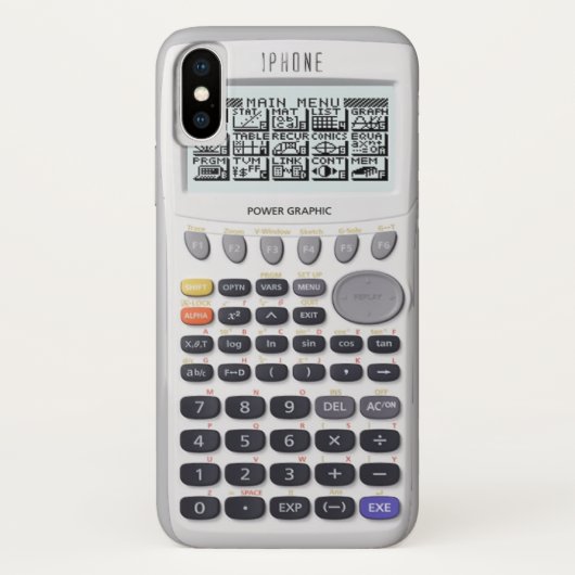 grafische rekenmachine Case-Mate iPhone case (Achterkant)