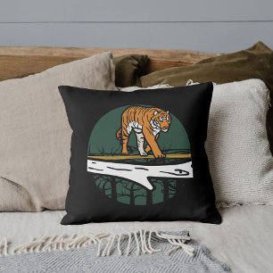 Grafische Safari Dier Wilde Dieren Grote Katachtig Kussen