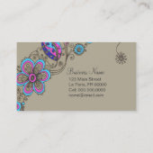 Grafische schoen - Visitekaartje (Achterkant)