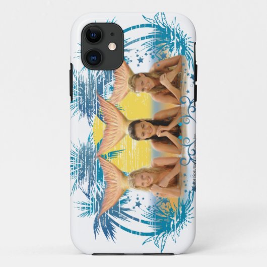 Grafische structuur Blauwe palm Case-Mate iPhone Case (Achterkant)