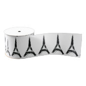 Grafische tekening Eiffeltower Grosgrain Lint (Spoel)