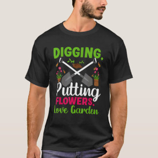 Grafische Tuinplanten Zeggen Tuinieren 4 T-shirt