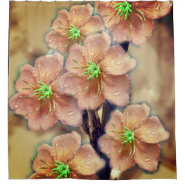 Grafische ventilator douchegordijn