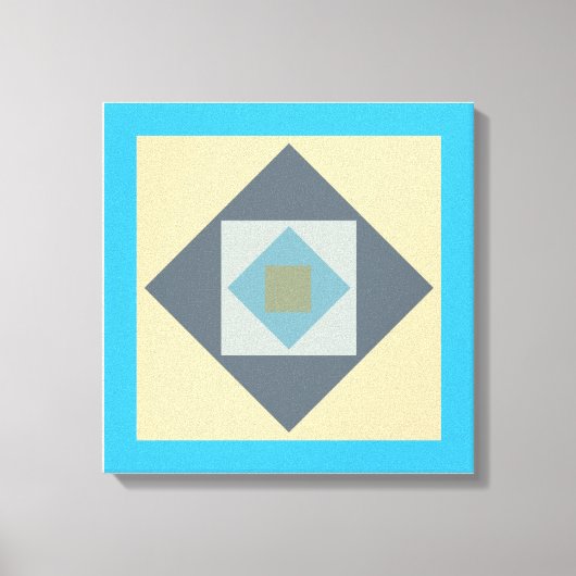 Grafische vierkanten Canvas Print (Voorkant)