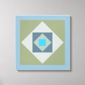 Grafische vierkanten Canvas Print (Voorkant)