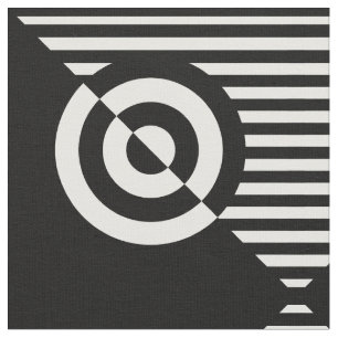 Grafische visuele stimulatie zwart-wit stof