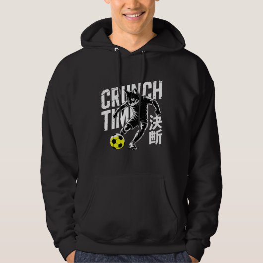 Grafische Voetbal Kat - Voor Anime Fans & Gamers Hoodie (Voorkant)