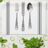  grafische vork Spoon Knife snijmachine Theedoek (Gevouwen)