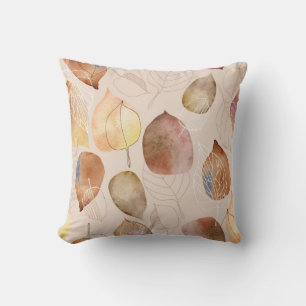 Grafische Waterverf Leaf Autumn Design Kussen