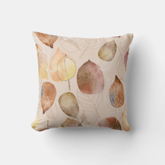 Grafische Waterverf Leaf Autumn Design Kussen