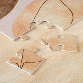 Grafische Waterverf Leaf Autumn Design Legpuzzel (Zijkant)