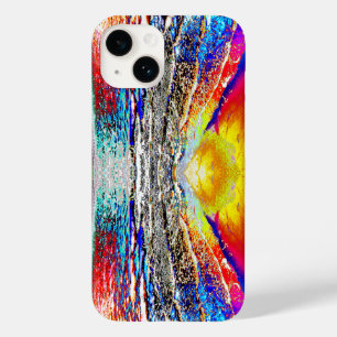 Grafische Waves Beach ontwerp iPhone case