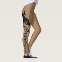 GRAFISCHE ZWARTE EN BROEIENDE CAPRICORD-LEGGINGS