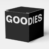 GRAFISCHE ZWARTE EN WITTE GOODIES VOOR DOOS BEDANKDOOSJES (Voorkant Zijde)