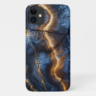 Grafisches Holzdesign iPhone 11 Hoesje