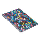 Grafiti Hearts Notitieboek (Rechterzijde)