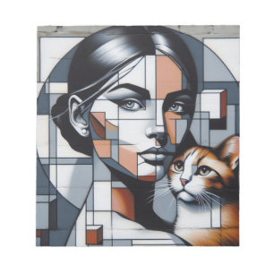 Grafitti Cat Lady Notitieblok