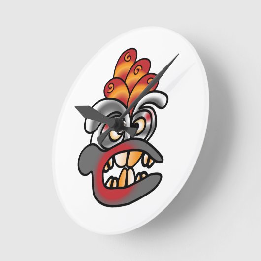 Grafitti Face Ronde Klok (Hoek)