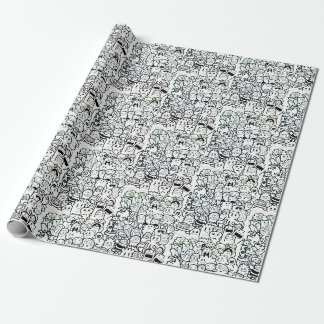 GRAFITTI GELUKKIG MONSTER wrapping papier