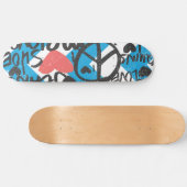 Grafitti Lt. Roze Skateboard (Horizontaal)