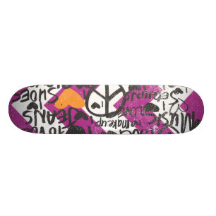 Grafitti Oranje Skateboard