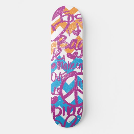 Grafitti Paars Skateboard (Voorkant)