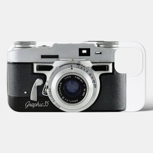 Graflex Grafische 35  camera Case-Mate iPhone Case (Achterkant (horizontaal))